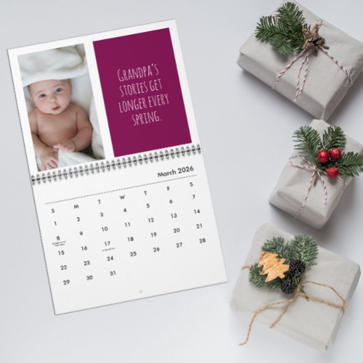 Grandkids Photo Gifts funny slogan Calendar Kalender