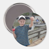 Grandkids Photo Template My First Fish! Magnet (Vorderseite/Rückseite)