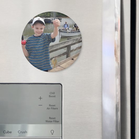 Grandkids Photo Template My First Fish! Magnet (In Situ (Kühlschrank))