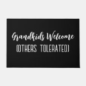 Grandkids Willkommen Andere toleriert - Funny Welc Fußmatte (Vorderseite)
