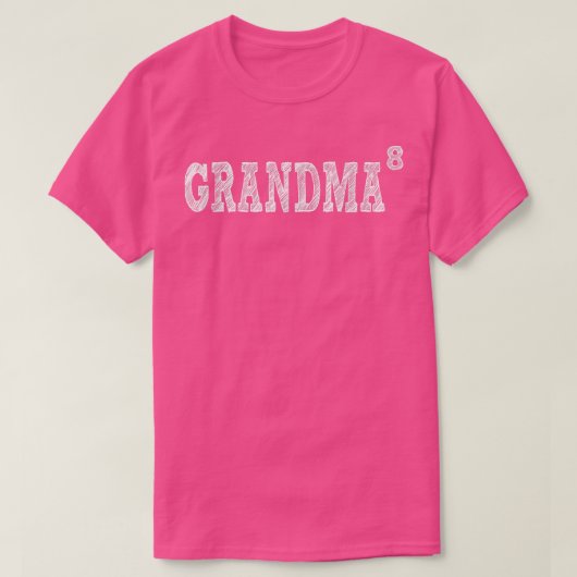 Grandma8, Eight Grandkids, Grandmother of 8  T-Shirt (Design vorne)
