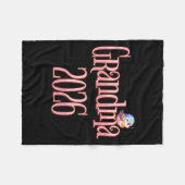 Grandma 2026 Cute Bird New Grandma Pregnancy Revea Fleecedecke (Vorderseite (Horizontal))
