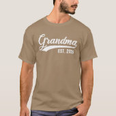 Grandma 2026 Grandmother Est 2026 Grandma Est 2026 T-Shirt (Vorderseite)