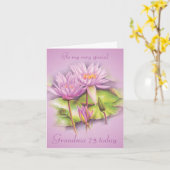 Grandma 75. Geburtstagskarte Karte (Gelbe Blume)