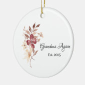 Grandma Again Est. Year Keramik Ornament (Links)