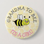GRANDMA als Baby-Duschknopf Button (Vorderseite)