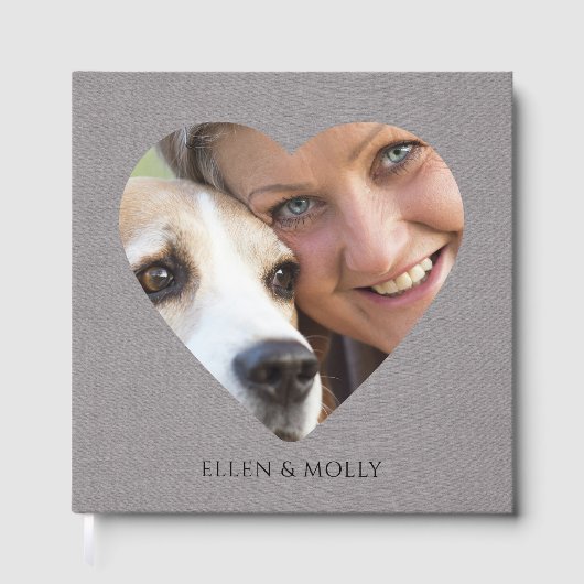 Grandma And Dog Photo Album Book Gästebuch (Vorderseite)