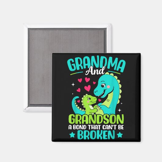 Grandma And Grandson A Bond That Can't Be Broken D Magnet (Vorderseite/Rückseite)