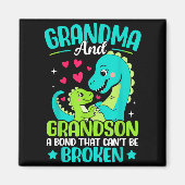 Grandma And Grandson A Bond That Can't Be Broken D Magnet (Vorne)