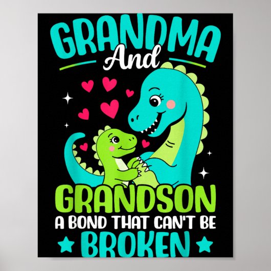 Grandma And Grandson A Bond That Can't Be Broken D Poster (Vorne)