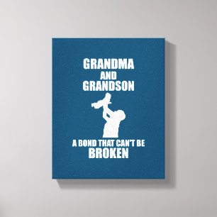 Grandma and Grandson a Bond That Cant Be Broken Leinwanddruck