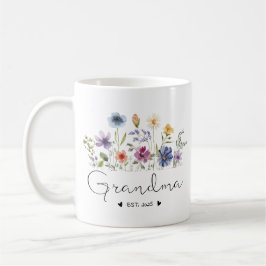 Grandma Baby Announcement Geschenke Est 2025 Kaffeetasse