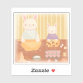 Grandma Baking Cookies Aufkleber (Blatt)