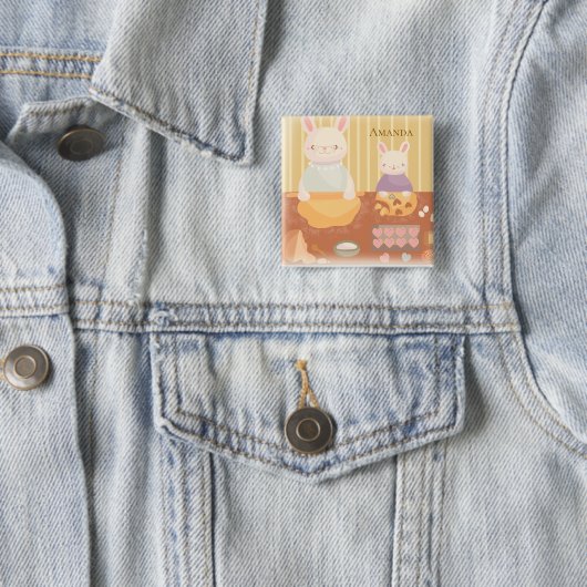 Grandma Baking Cookies Button (Beispiel)