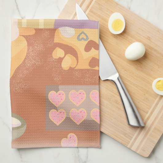 Grandma Baking Cookies Geschirrtuch (Viertel Falte)