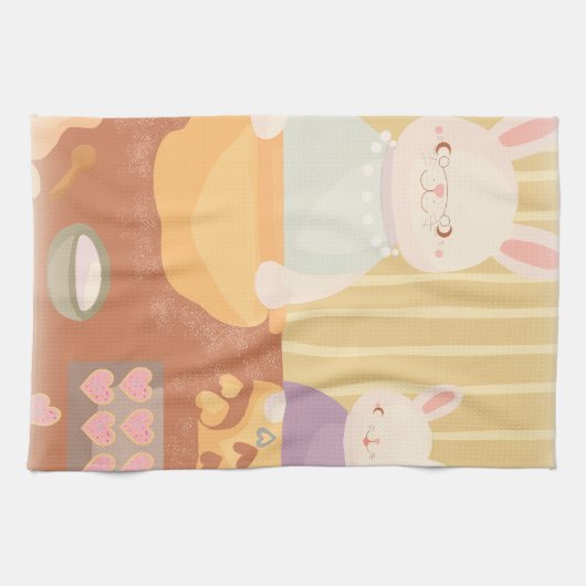 Grandma Baking Cookies Geschirrtuch (Horizontal)