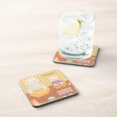 Grandma Baking Cookies Getränkeuntersetzer (Rechte Seite)