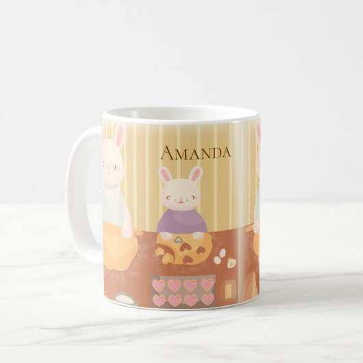 Grandma Baking Cookies Kaffeetasse (Vorderseite Links)