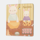 Grandma Baking Cookies Keramikornament (Links)