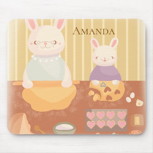 Grandma Baking Cookies Mousepad (Vorne)