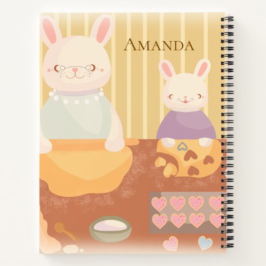 Grandma Baking Cookies Notizblock (Rückseite)