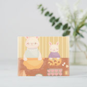 Grandma Baking Cookies Postkarte (Stehend Vorderseite)