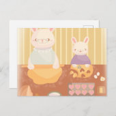 Grandma Baking Cookies Postkarte (Vorne/Hinten)