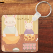 Grandma Baking Cookies Schlüsselanhänger (Rückseite)