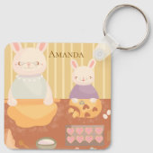 Grandma Baking Cookies Schlüsselanhänger (Rückseite)