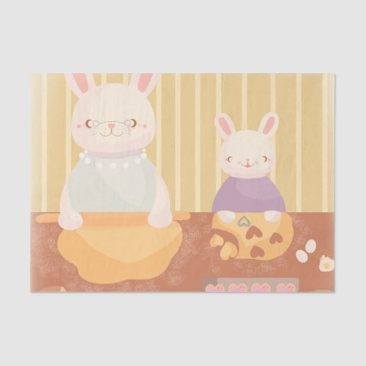 Grandma Baking Cookies Seidenpapier (Vorderseite)