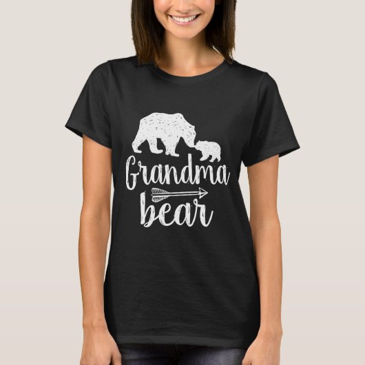 Grandma Bear Mütter Tagesgeschenk T-Shirt (Vorderseite)