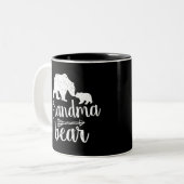 Grandma Bear Mütter Tagesgeschenk Zweifarbige Tasse (Vorderseite Links)