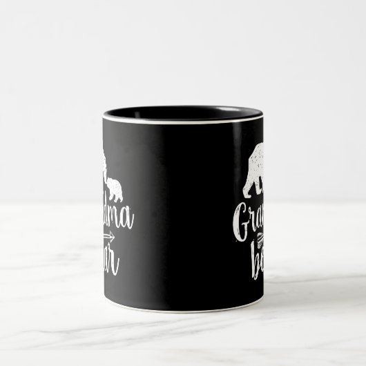 Grandma Bear Mütter Tagesgeschenk Zweifarbige Tasse (Mittel)