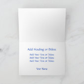 Grandma Best Oma Custom Foto Karte (Innenseite)