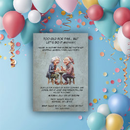 Grandma Birthday-Funny Senior Woman Party Einladung