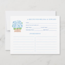 Grandma Blue Hydrangea Rezept Card Einladung