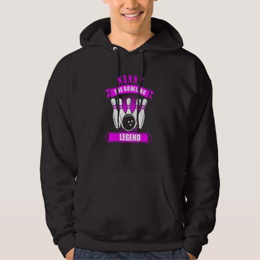 Grandma Bowlers Ten Pin NANNY Legend Bowling Hoodie (Vorderseite)