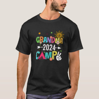 Grandma Camp 2024 Family Vacation Summer Camping C T-Shirt