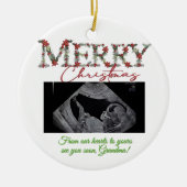 Grandma Christmas Ornament With a Baby Sonogram (Vorne)