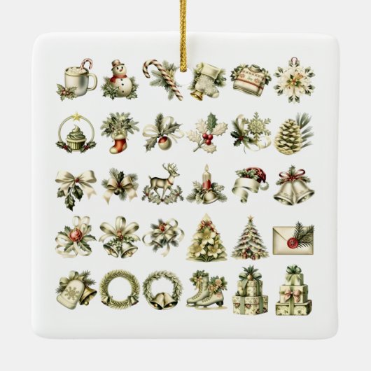 Grandma Christmas Ornament With a Baby Sonogram (Rückseite)