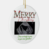 Grandma Christmas Ornament With a Baby Sonogram (Rechts)