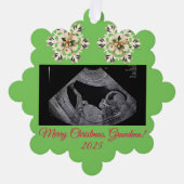 Grandma Christmas ornament With a Baby Sonogram (Vorderseite)