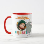 GRANDMA Christmas PHOTO Gift From Grandkids Mug Tasse (Links)