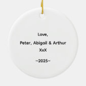 Grandma Christmas Tree Sweetest Keramik Ornament (Hinten)