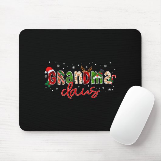 Grandma Claus Santa Claus Family Matching Christma Mousepad (Mit Mouse)