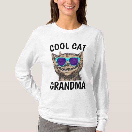 GRANDMA COOL CAT T - SHIRT T - SHIRT (Vorderseite)