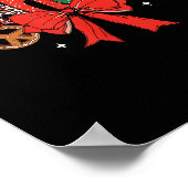 Grandma Coquette Bow Christmas Merry Xmas Family M Poster (Ecke)