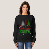 Grandma Crew Tree Buffalo Plaid Matching Family Ch Sweatshirt (Vorne ganz)