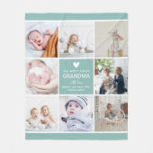 GRANDMA "das Lieblingsfoto Collage" Fleecedecke (Vorderseite)