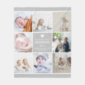 GRANDMA "das Lieblingsfoto Collage" Fleecedecke (Vorderseite)